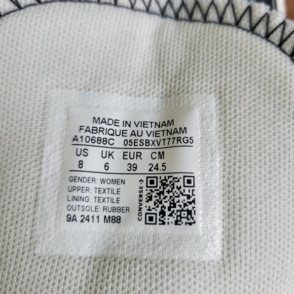 ⭐Converse Lift Platform Polka Dot Hi Canvas 8 Womens Sneakers Black Pink A10688C - Picture 12 of 12